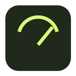 Performance speedometer icon